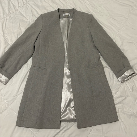 Calvin Klein Long-Line Jacket Blazer - Picture 2 of 4